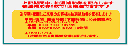 新春大抽選会